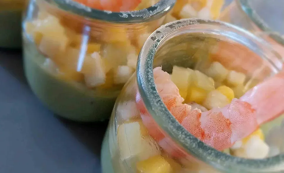 verrine à la crevette